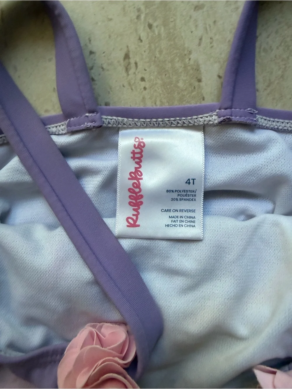 Ruffle Butts Amethyst Princess Rapunzel Swim Suit | Size 4T